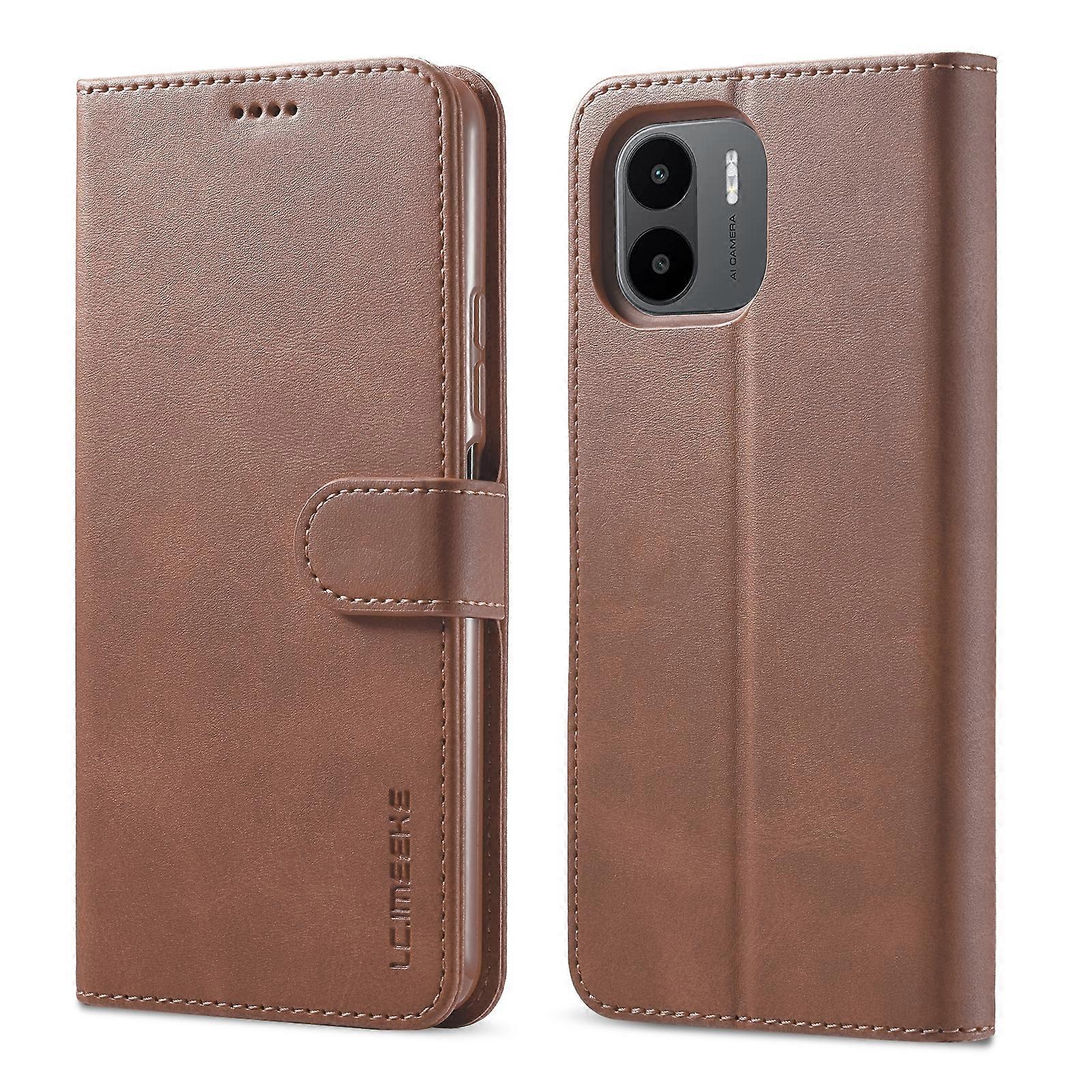 For Xiaomi Redmi A1 LC.IMEEKE Calf Texture Horizontal Flip Leather Case