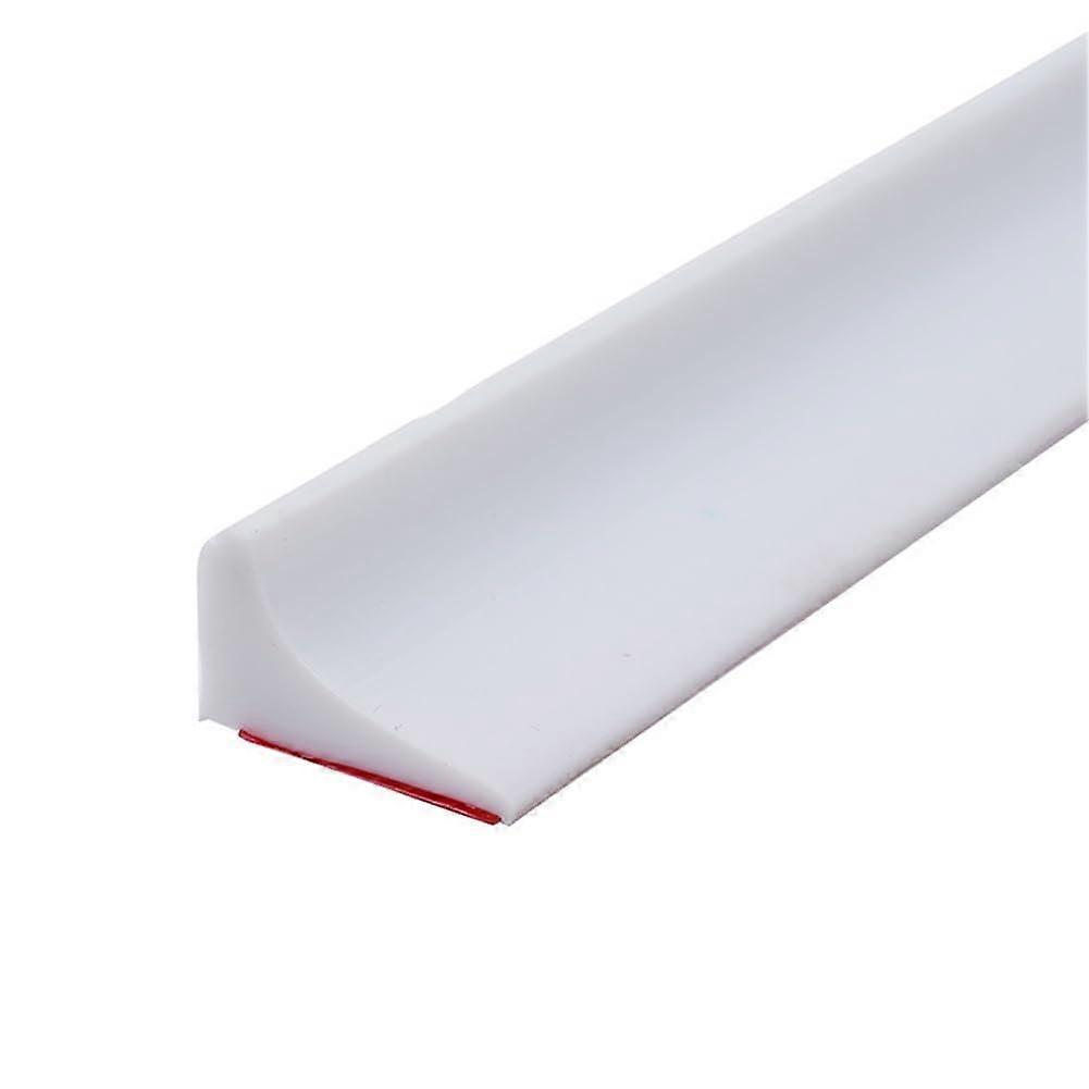 Fugenfller SilikonBadezimmerWassersperre, biegbare Badezimmertr, Waschmaschine (Color: White, Size: 30cm)