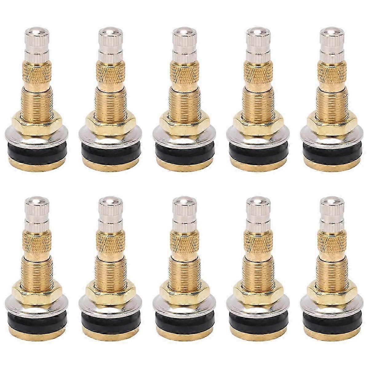 10pcs TR618A Tractor Air Liquid Valve Stems,Tubeless Clamp in Tire Valve Stem for Industrial Agricul