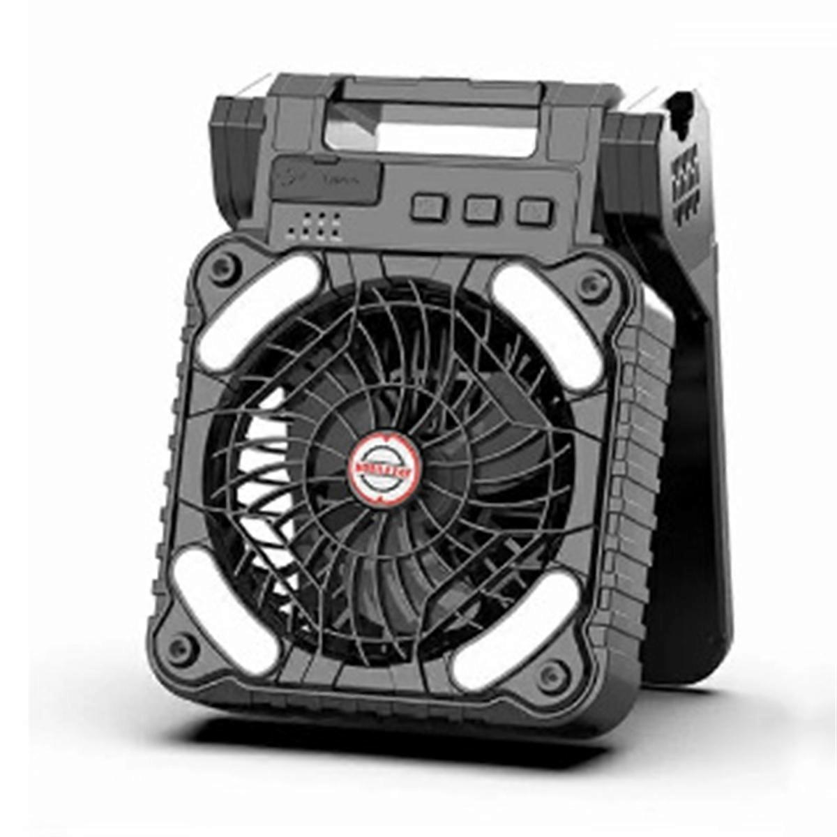 Solar Powered Fan Camping with Light, Portable Camping Fan with Solar Panel, Rechargeable Tent Camp