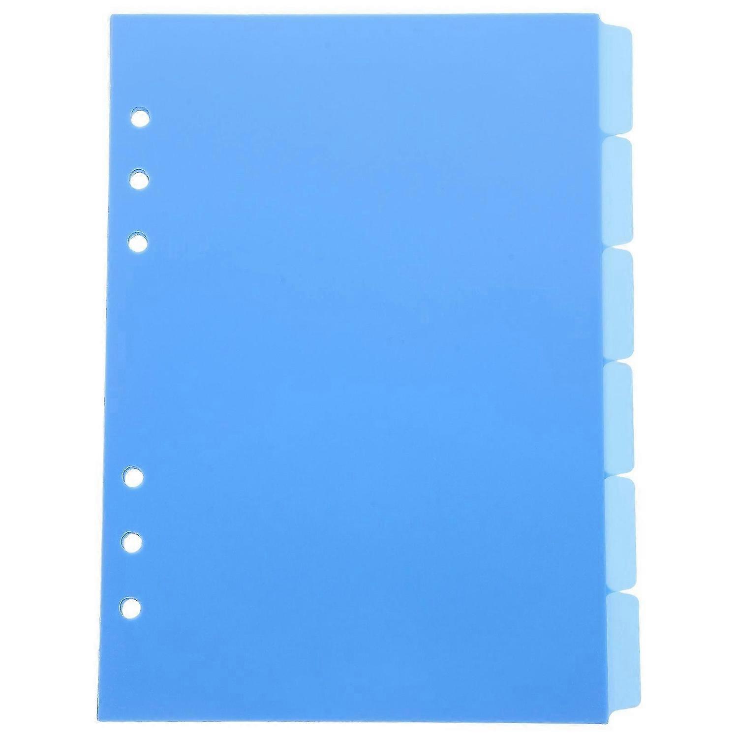 6Pcs Daily Use Binder Dividers Office Binder Tabs Household Tab Dividers Book Supply