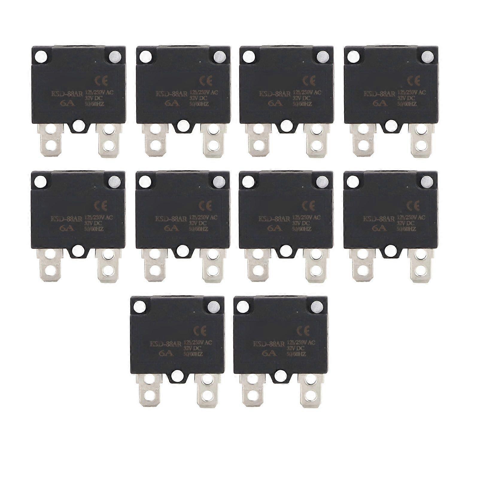 High quality 10pcs KSDNTC 88AR series overload protector AC125/250v6...