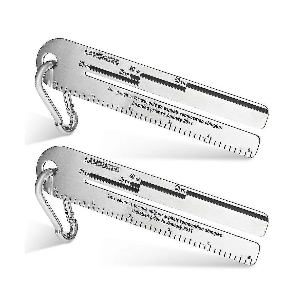 2pack 4/09 Roof Pitch Gauges, Measuring Tool for Roofing Shingles, Analyzing the Thickness of Roof Materials
