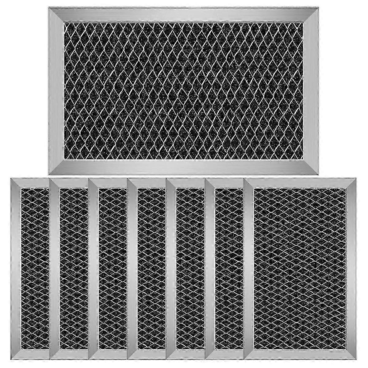 8PCS Microwave Charcoal Filter Replacement for JX81C WB02X10776 SilverBlack