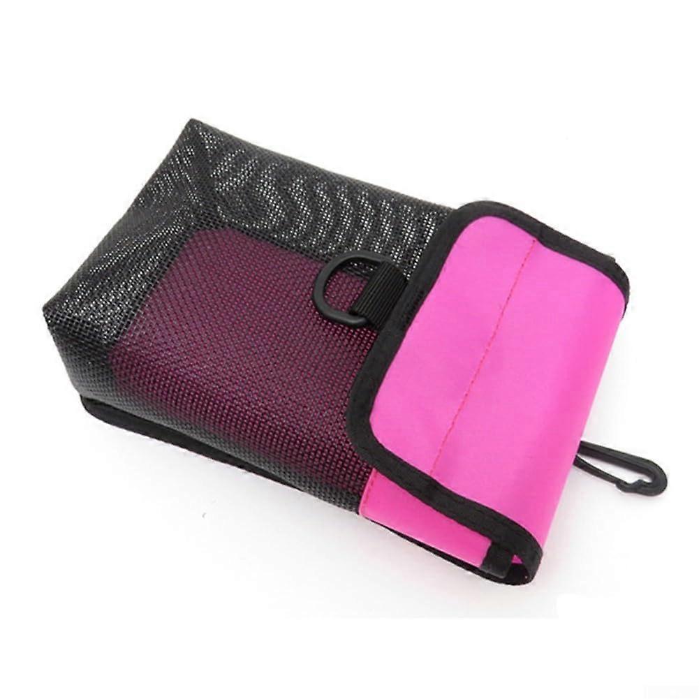 Netztasche Mit D-Ring Für Tauchrolle, Stabiler Drehschnalle, B Rose, Robustes Material, Praktische Befestigung