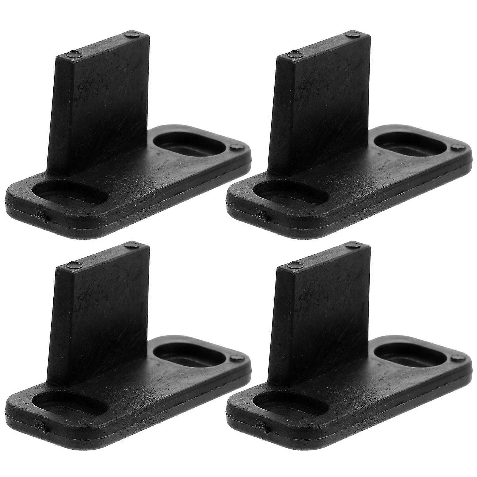 4pcs Sliding Door Floor Guide Bracket for Closet & Barn Doors – Smooth Operation, Shaped Design, Easy Installation