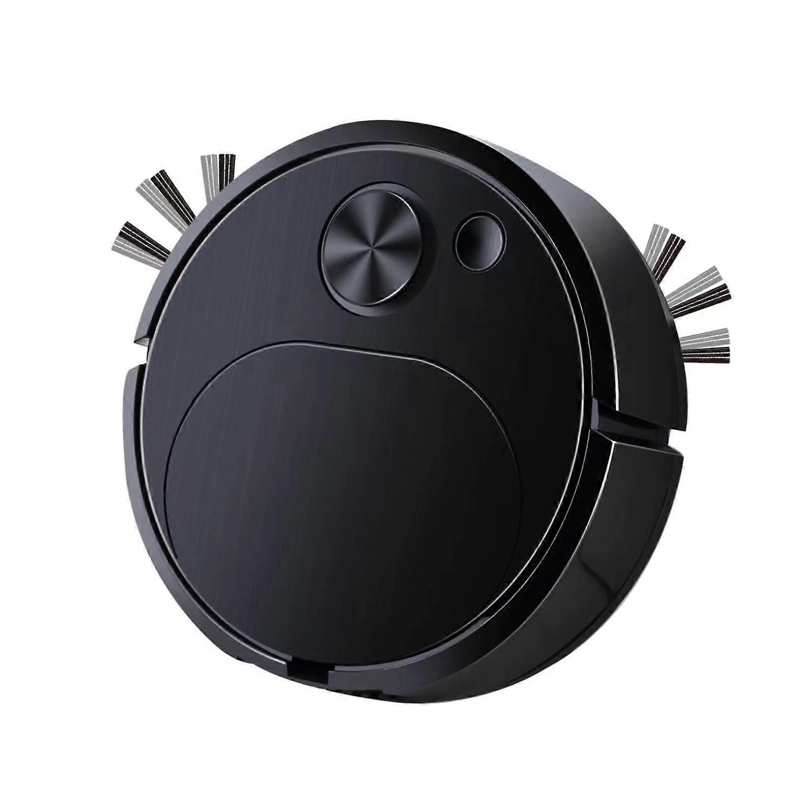 Mini Robot Vacuum Cleaner and Mop Combination Strong Suction Power, Automatic Avoidance, USB Charging For Household Fine Dust and Pet Hair Black
