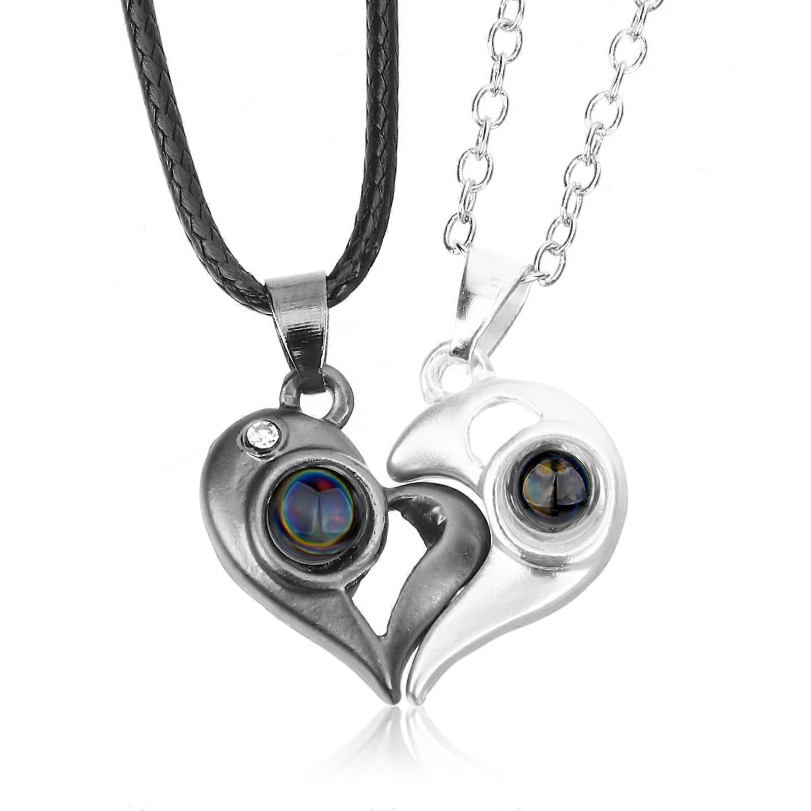 Matching Chains For Couples Alloy Material Simple And Stylish Valentine's Day Jewelry 1 Pair