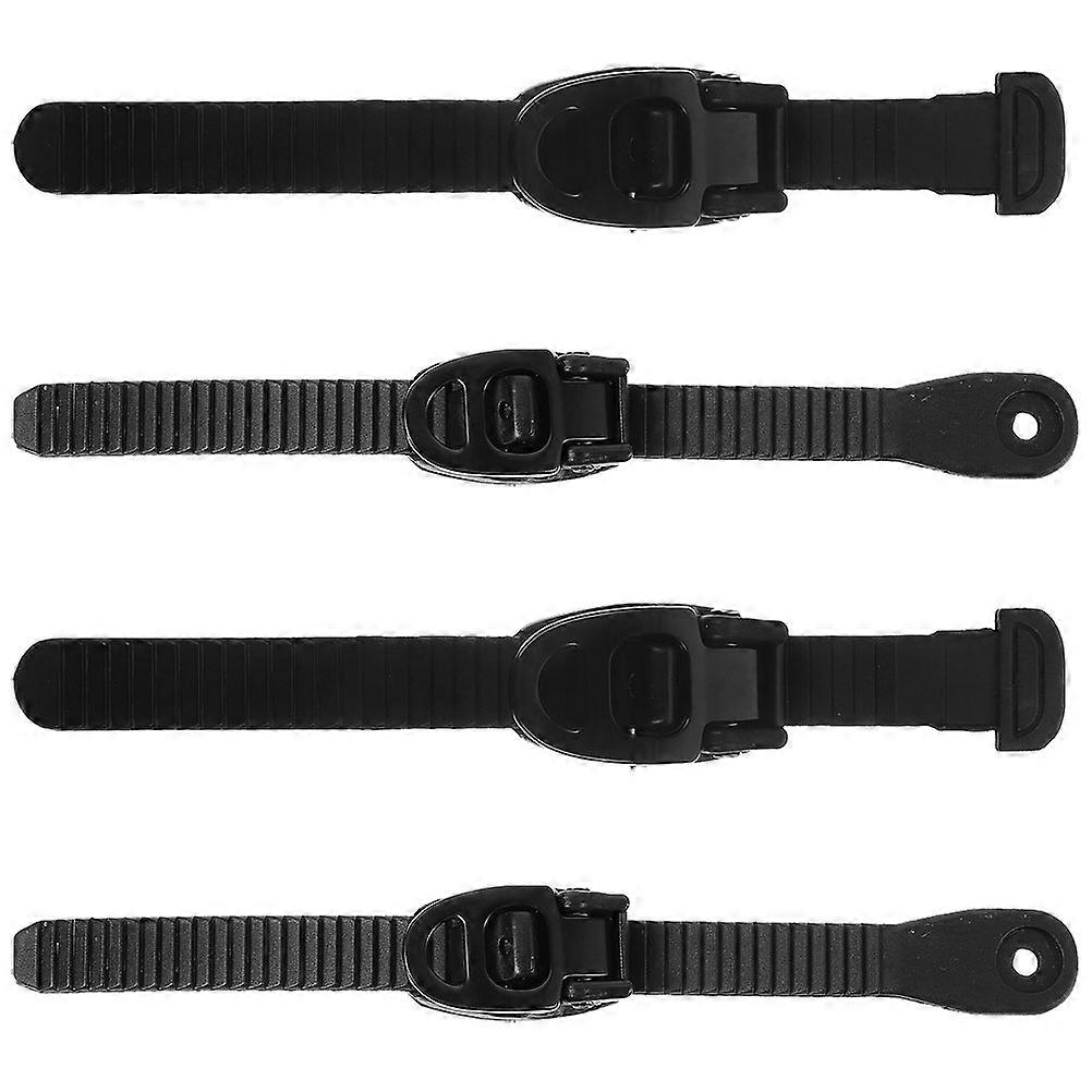 Plastic Skate Buckle Strap Easy to Install Roller Skating Parts 4Sets