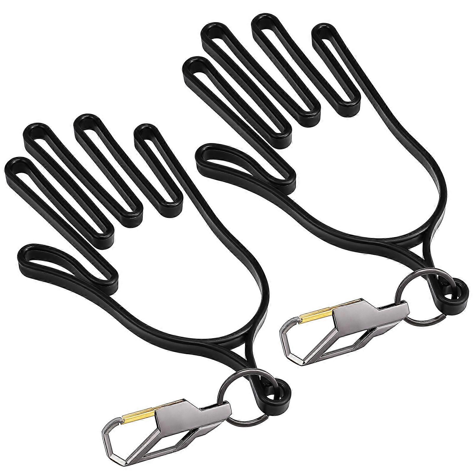 Golf Glove Holder with Keychain Space Saving Glove Shaper & Hanger for Drying & Stretching Accessory for Men & Women