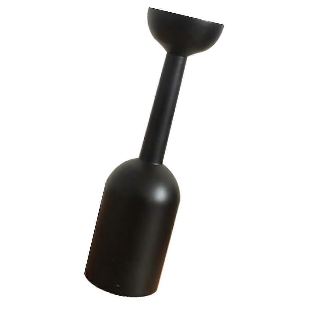 Black Decorative Candleholder for Home Decor Unique Creative Modeling and Chic Appearance Synthgetic Material 1Pc
