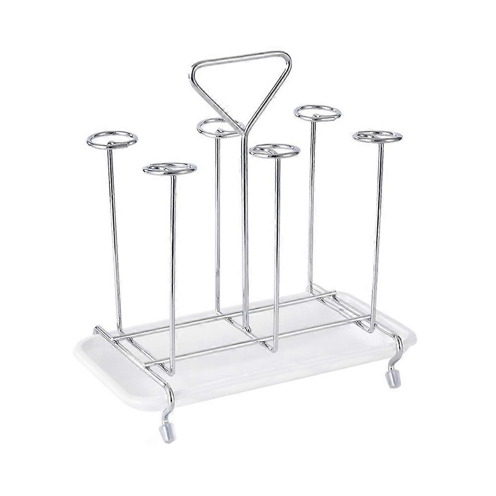 Stylish Iron Cup Drying Rack Holder with Fast Draining Design for Mugs, Glasses, and Bottles – Space Saving Kitchen Organizer Stand