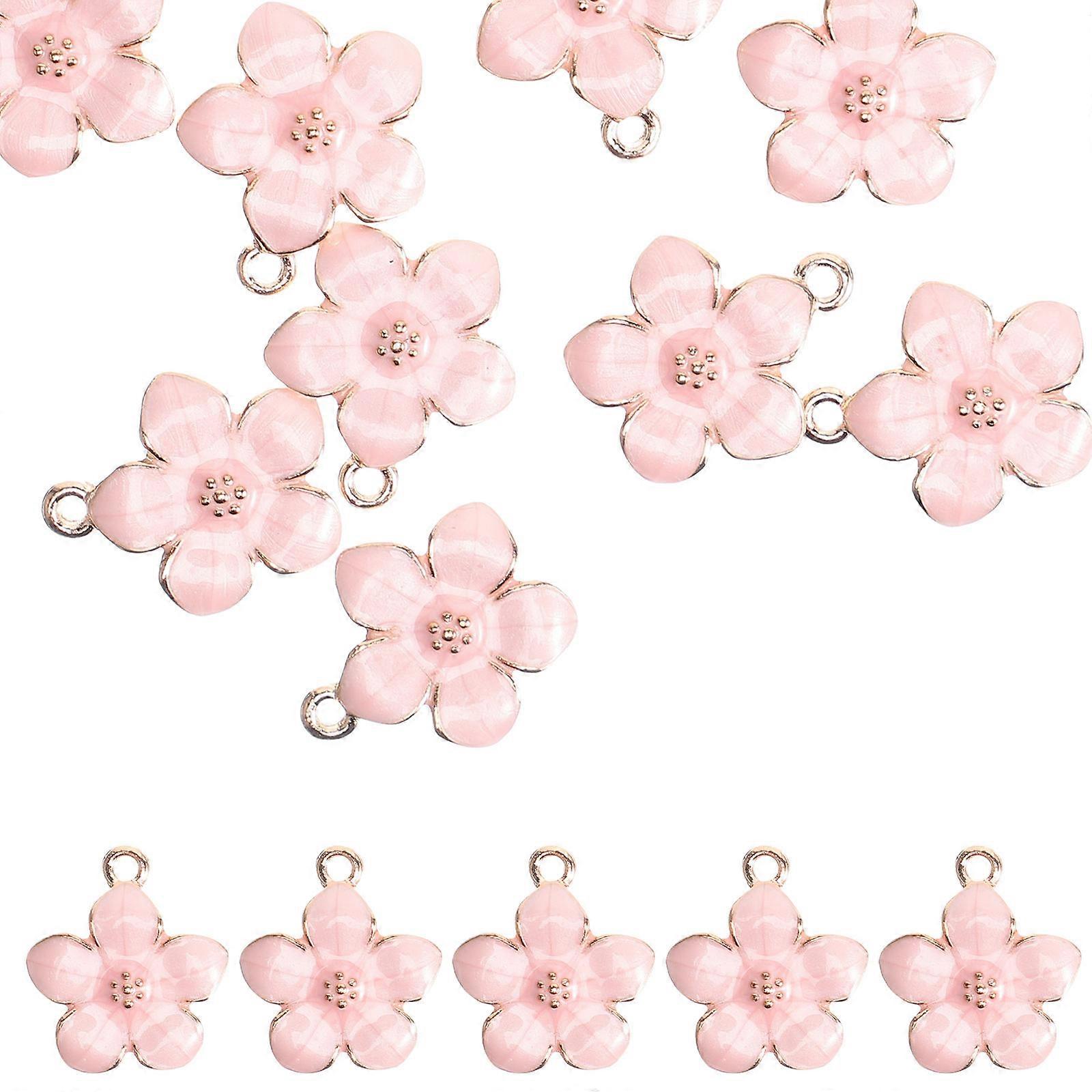 a polished product description based on your input:

 

**50pcs Delicate Cherry Blossom Charms Vintage Alloy Flower Pendants for DIY Jewelry Making,