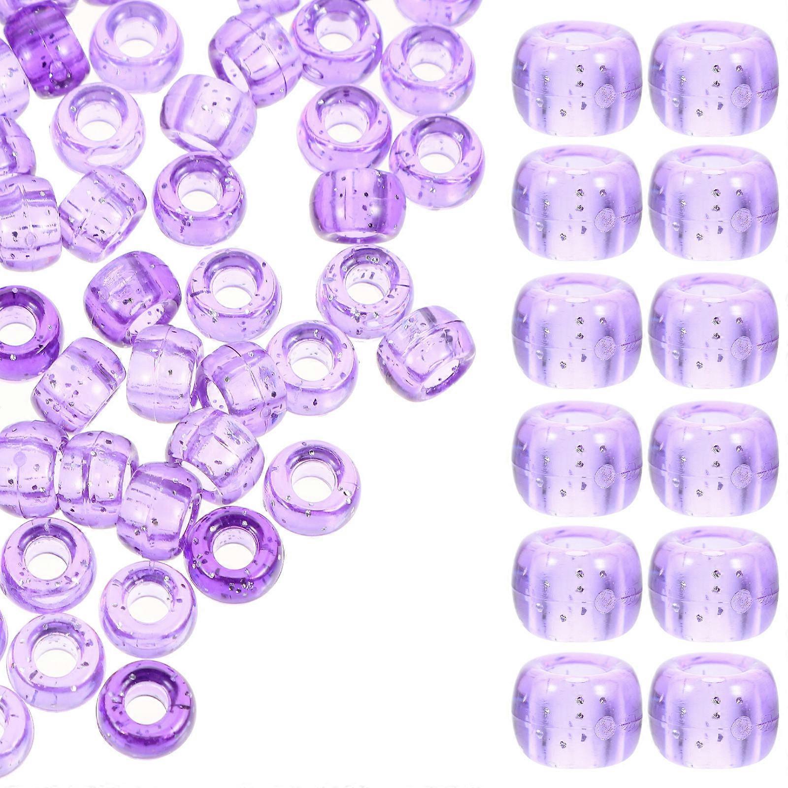 Plastic Loose Beads Large Hole Spacer Beads Diy Crafts Stringing Adults Consumer Group 500g Bag