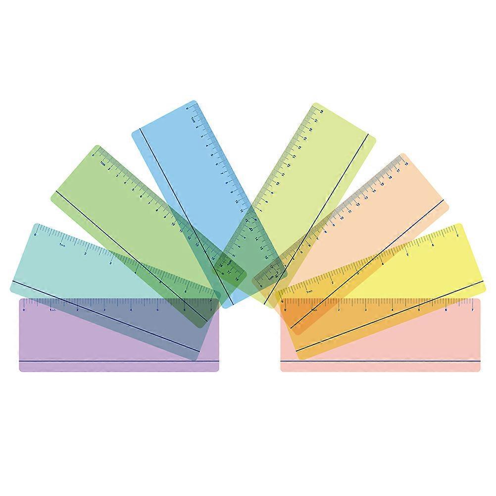 Ruler Bulk Dyslexia Reading Tools For Kids Classroom Use Assorted Color 19.00X7.00X0.10CM Guided Reading 8Pcs
