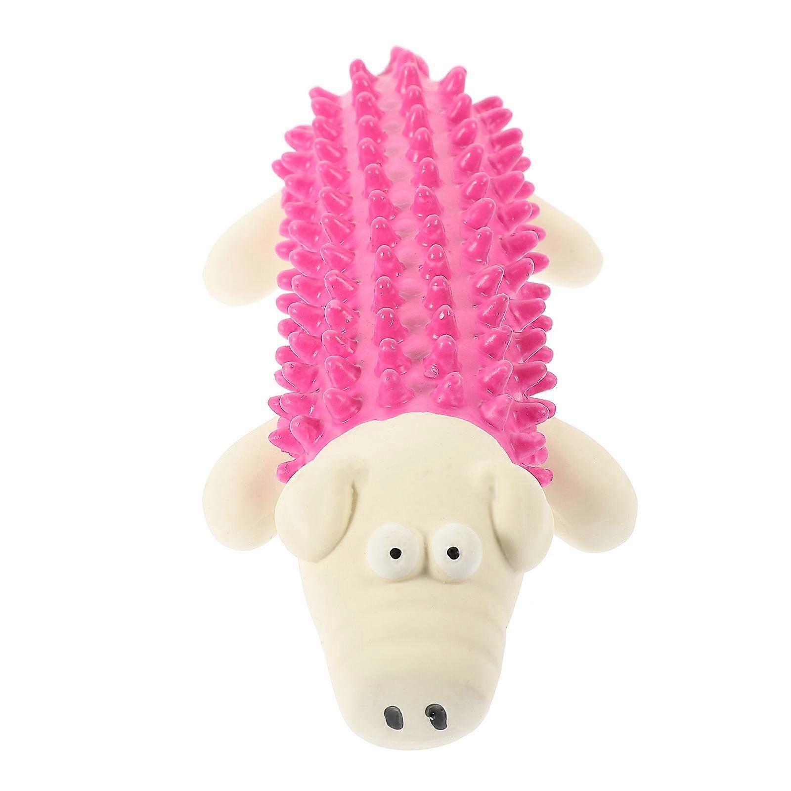 Chew Toy Animal Shape Bite Resistant Interactive Puppy Toy White 16.00X7.50X4.30CM 1Pcs
