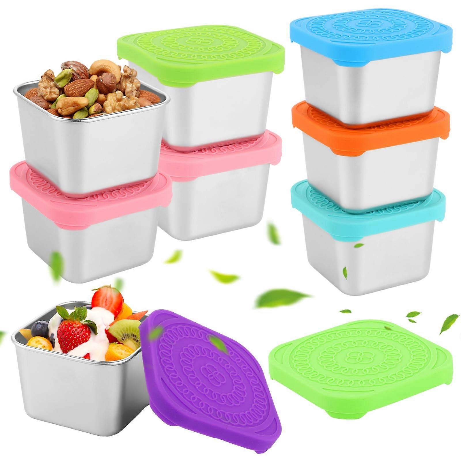 Mini T with Lids, Stainless Steel, 180ml Sauce Container