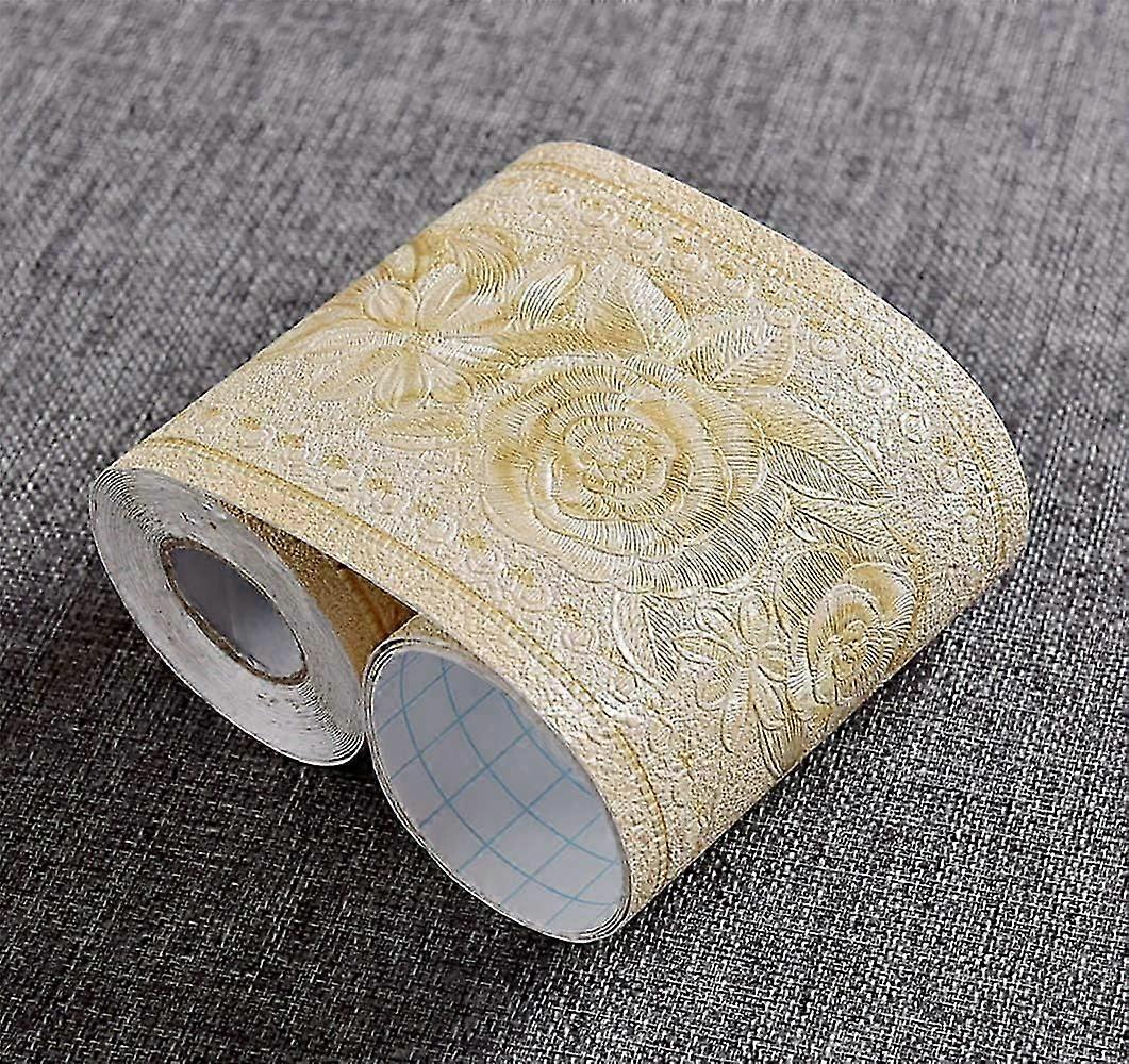 Self-Adhesive Waterproof Wallpaper Border - 3D Pattern 4.2"x196.8"