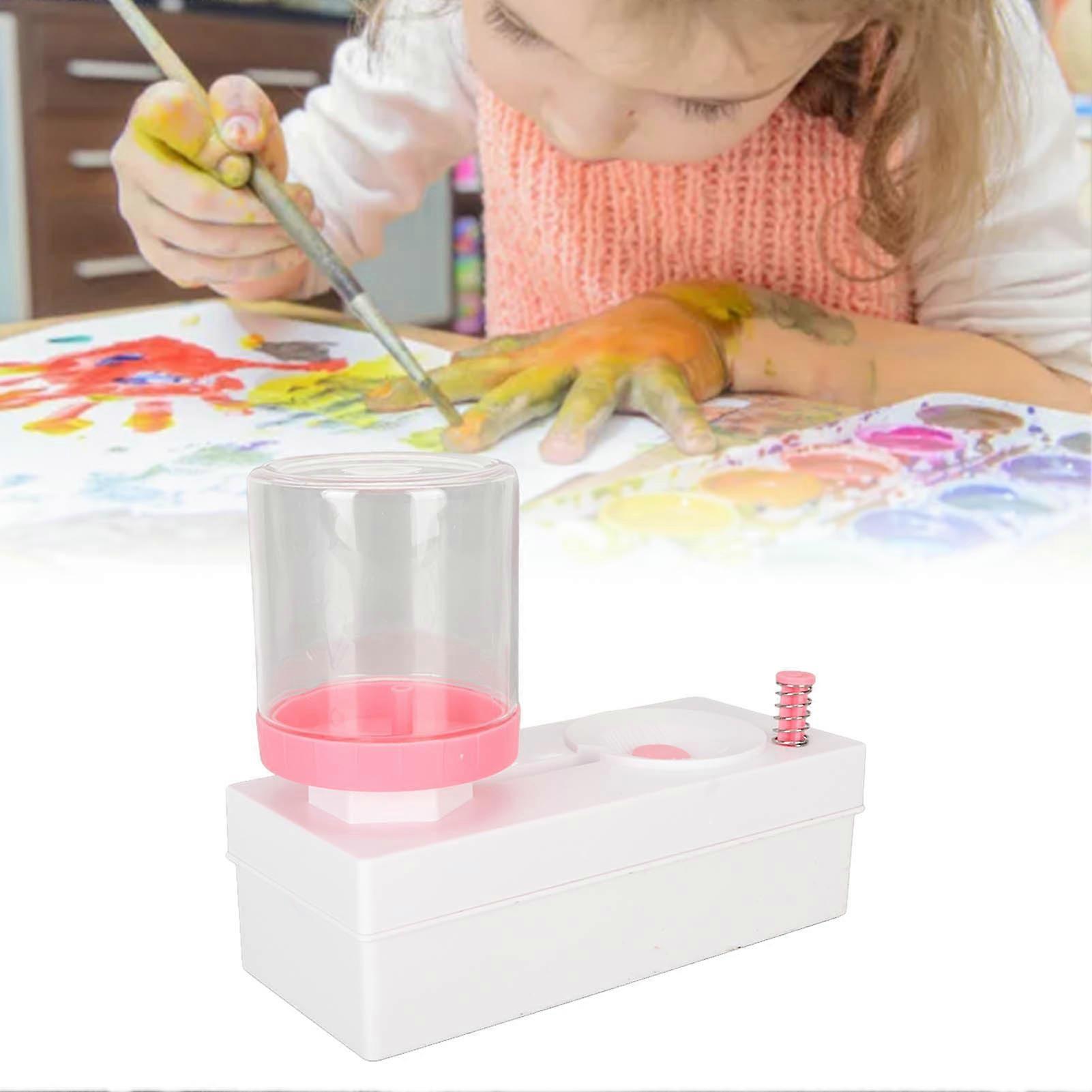 Brush Rinser Durable ABS Anti Spill Multi Function Water Saving Paint Brush Cleaner for Classroom Office Family 