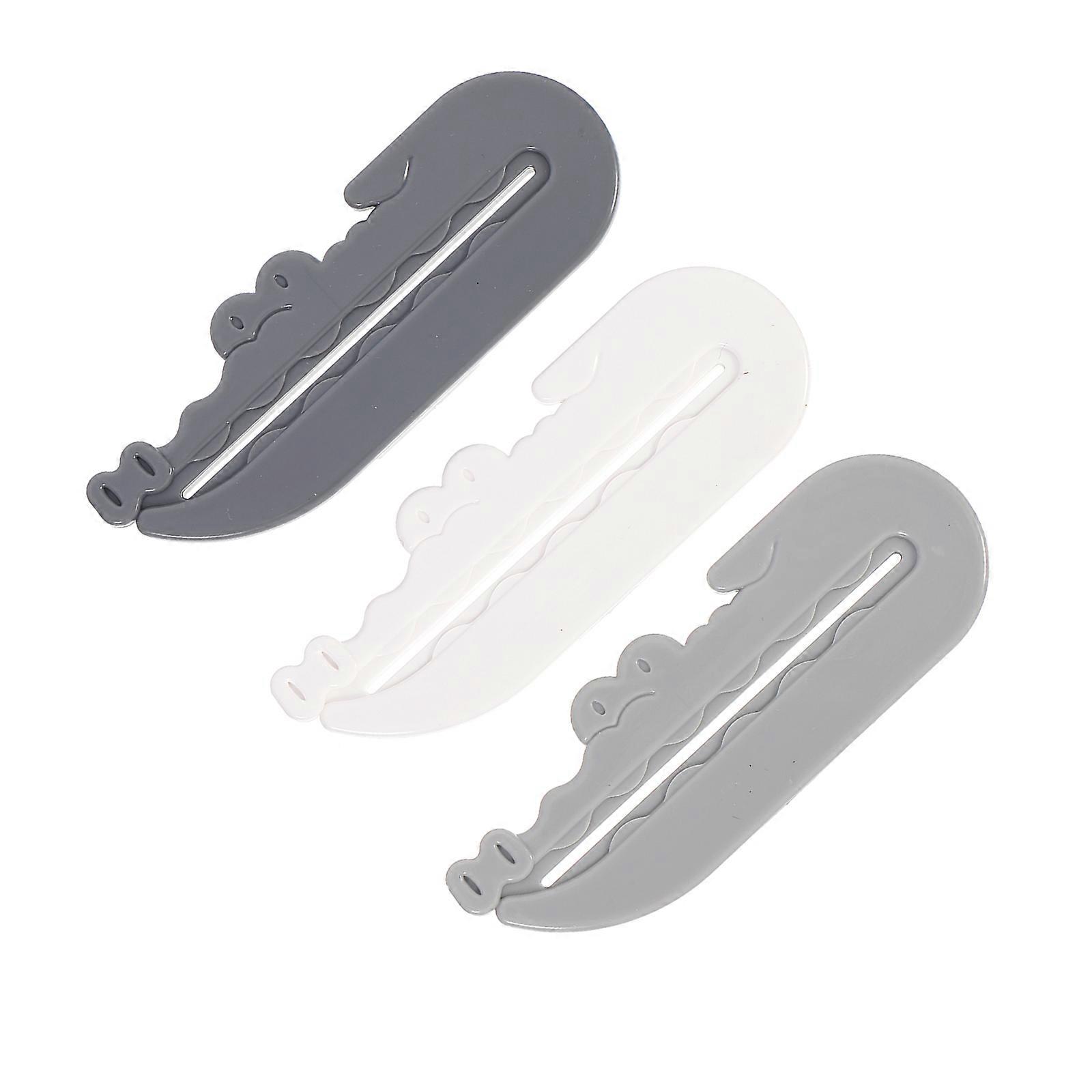 Creative Manual Toothpaste Squeezer Rolling Tube Squeezer for Home Life 8x3cm Assorted Color 3Pack