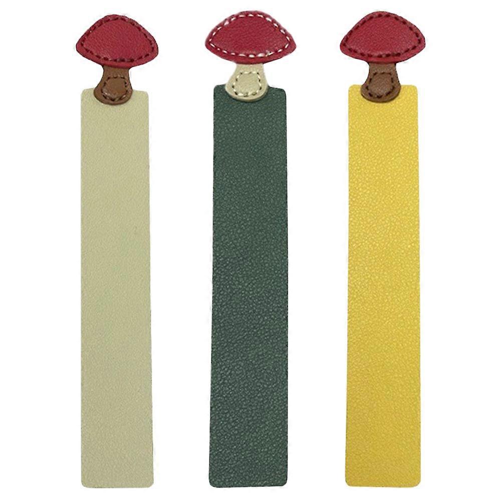 Page Markers Practical and Decorative Design Bookmarks Mushroom Shape for Reading Books Students Teachers 3Pcs