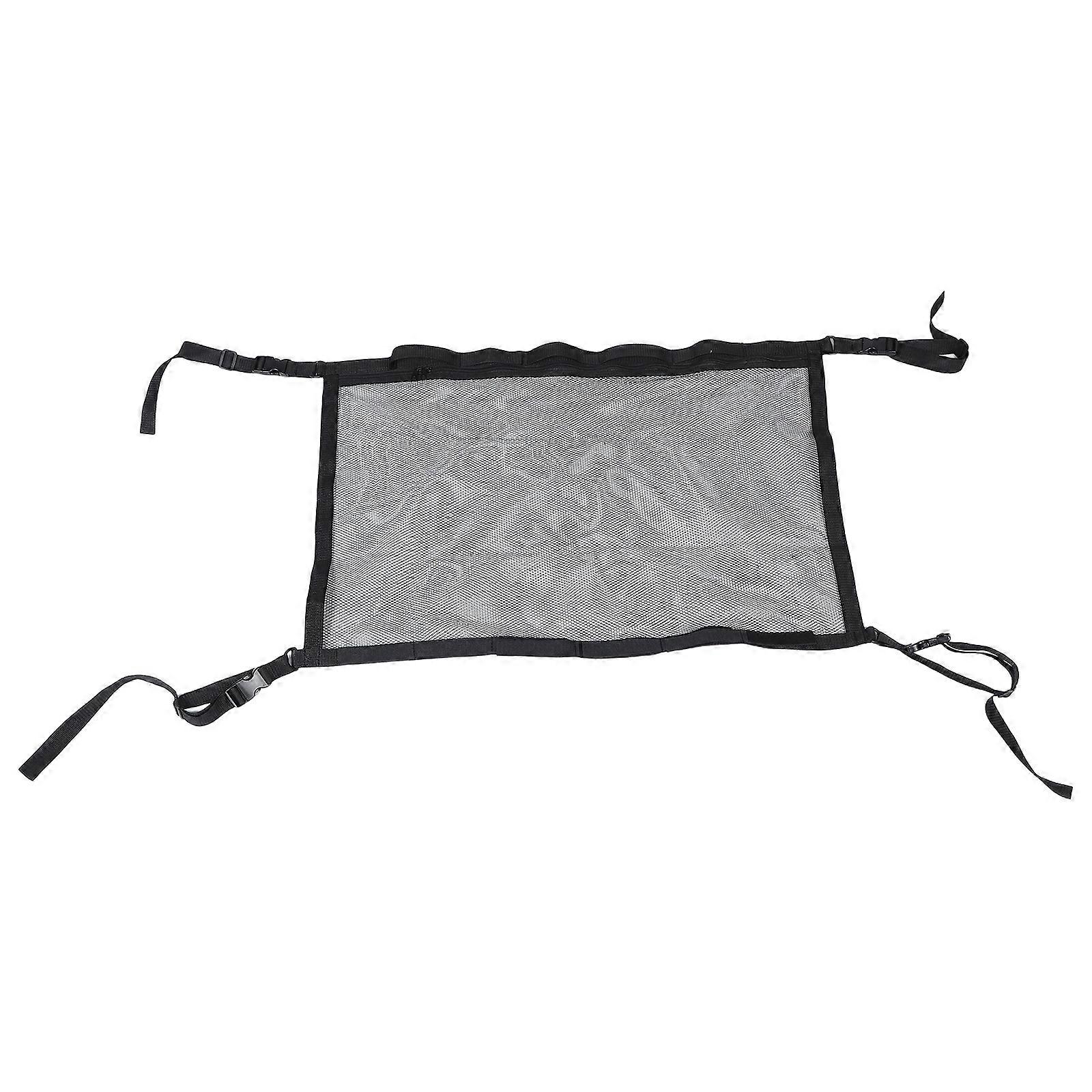 Car Roof Storage Mesh Pocket Fishing Rod Carrier Ceiling Cargo Net Organizer Compact Design Efficient Space Management Vehicle Tool