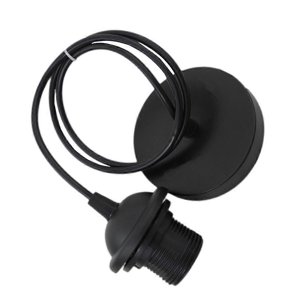 Lamp Holder E27 LED Lamp Holder Home Lighting Black 1Set Bulb Socket Replacement