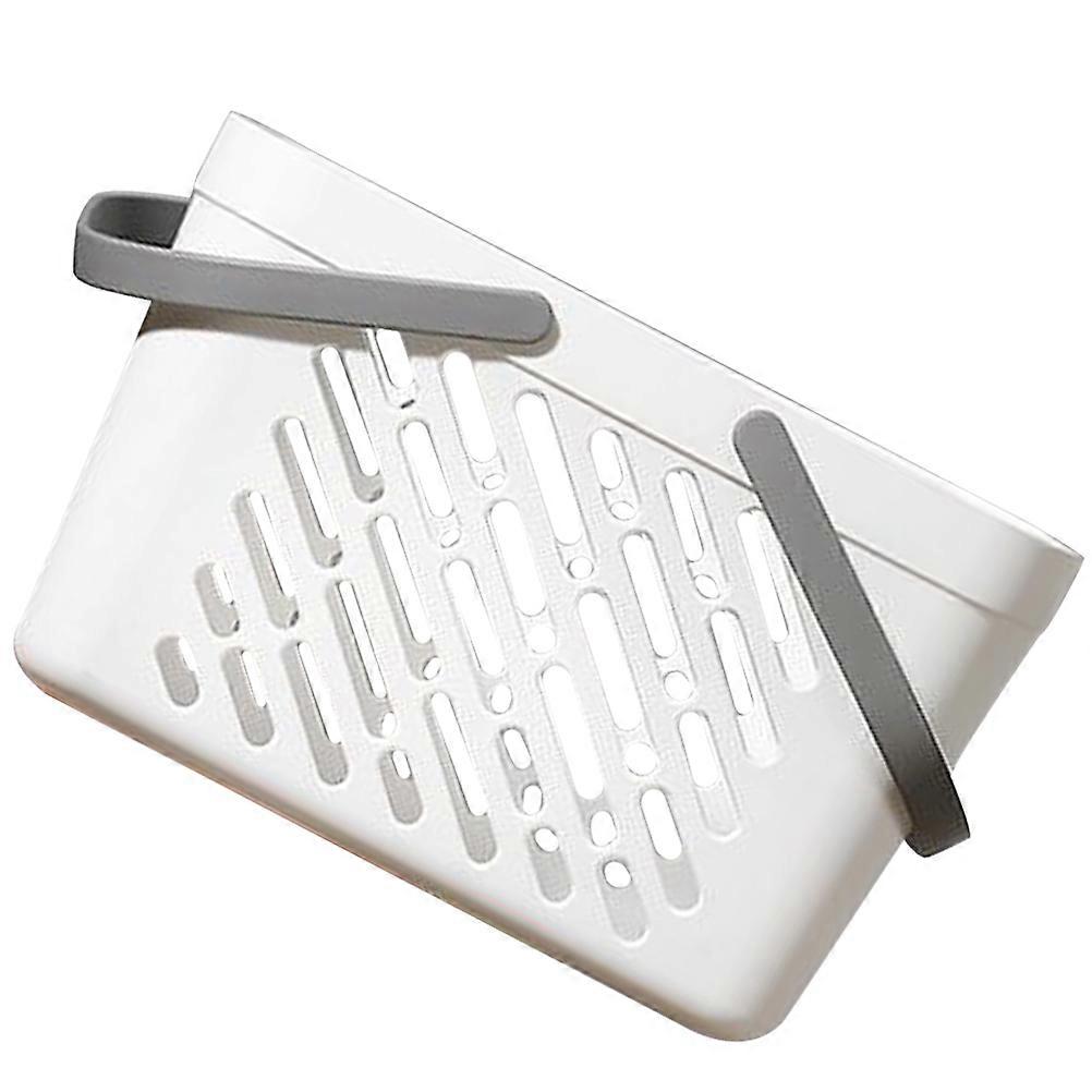 Small Plastic Basket with Handle Large Capacity Bathroom 26.50X18.00X16.00CM 1Set