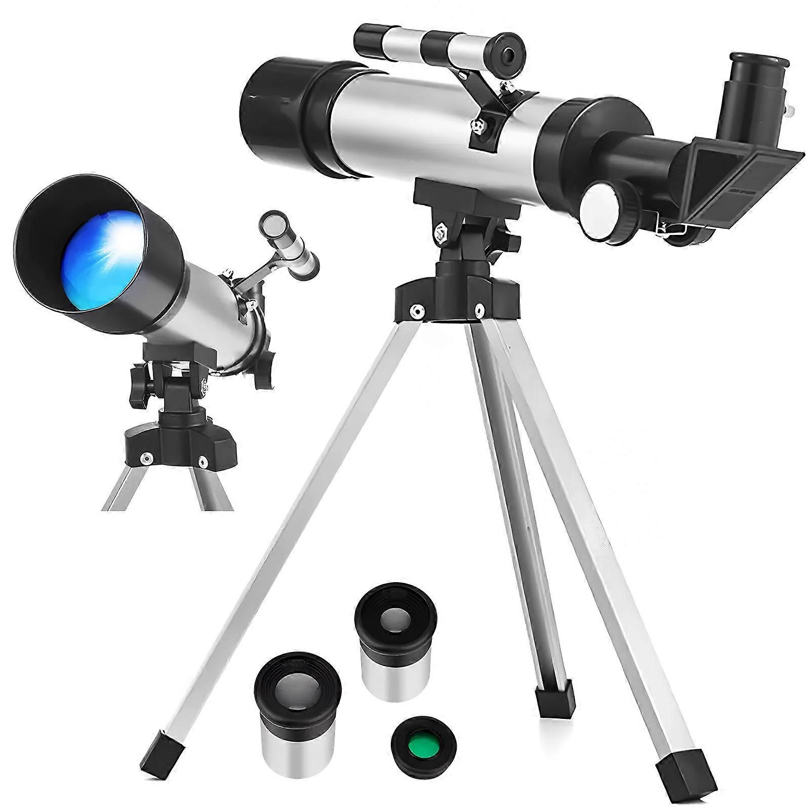 Refracting Telescope for Adults with Tripod – HD Observation for Astronomy and Terrestrial Viewing with Adjustable Settings for Stability