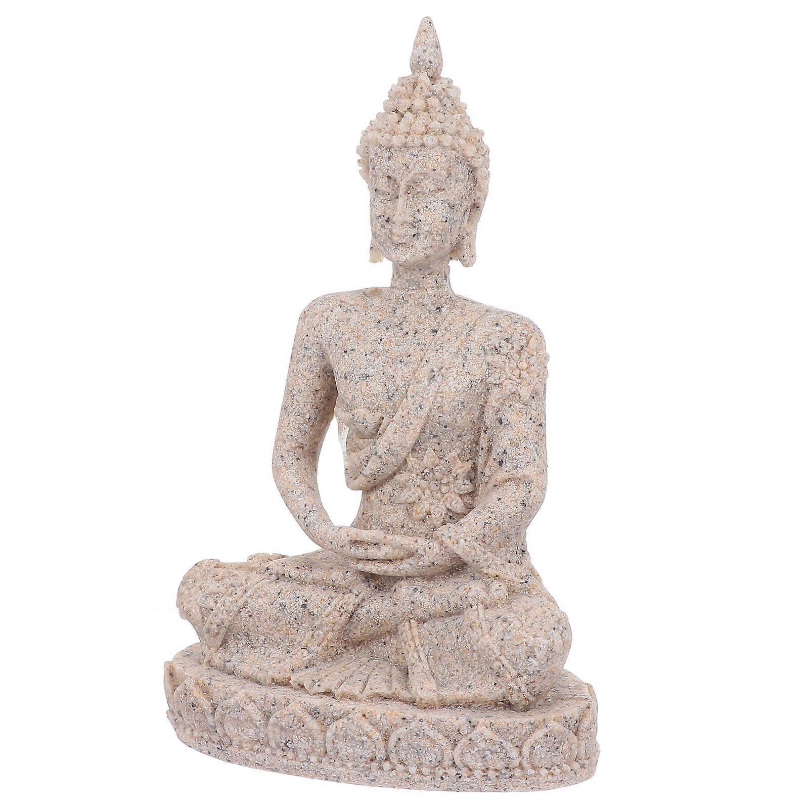 Fish Tank Accessory Buddha Statue Aquarium Fish Tank Decorations Landscape Creation 1Set