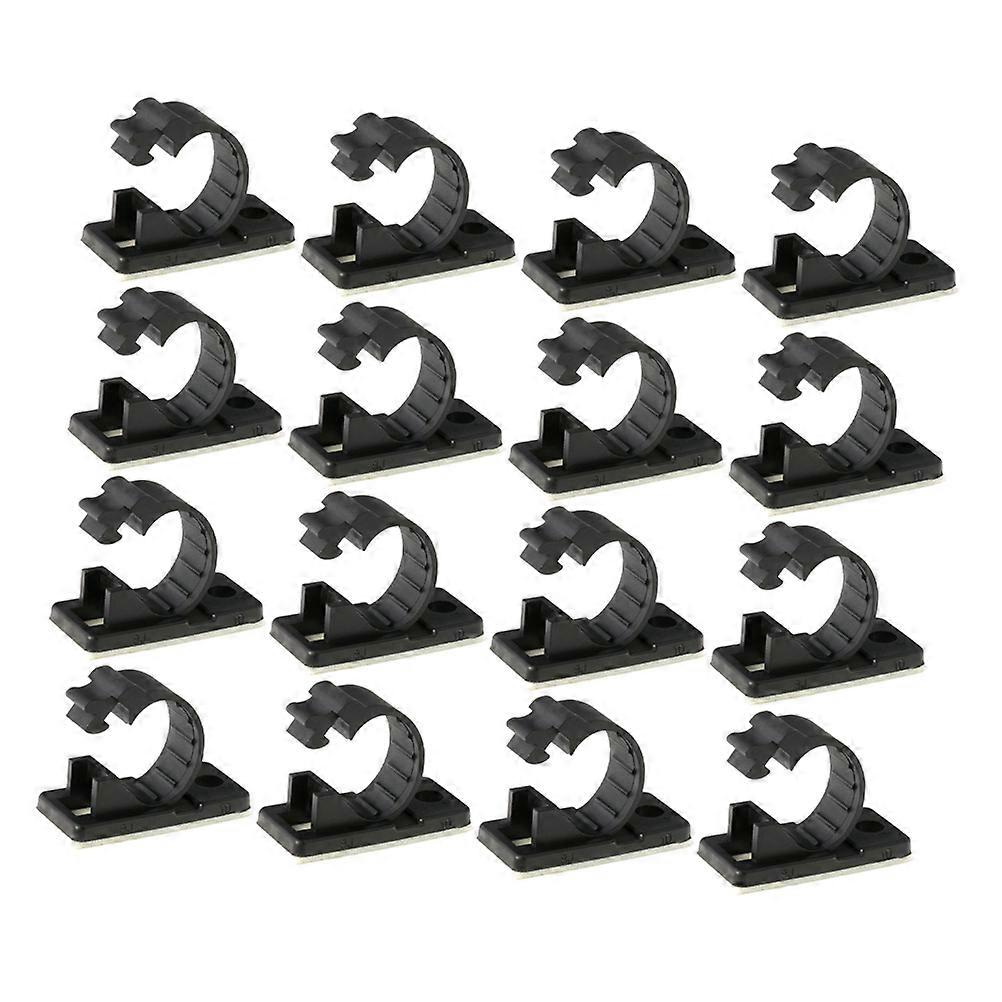 Car Wire Tidy Clips Flat Surface Clip Wire Management Cables and Wires Nylon Material 25Set