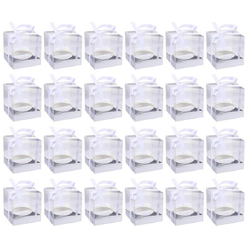 Truffle Candy Boxes Square Folding Packaging Boxes General Users Waterproof Food Packaging 24Pcs
