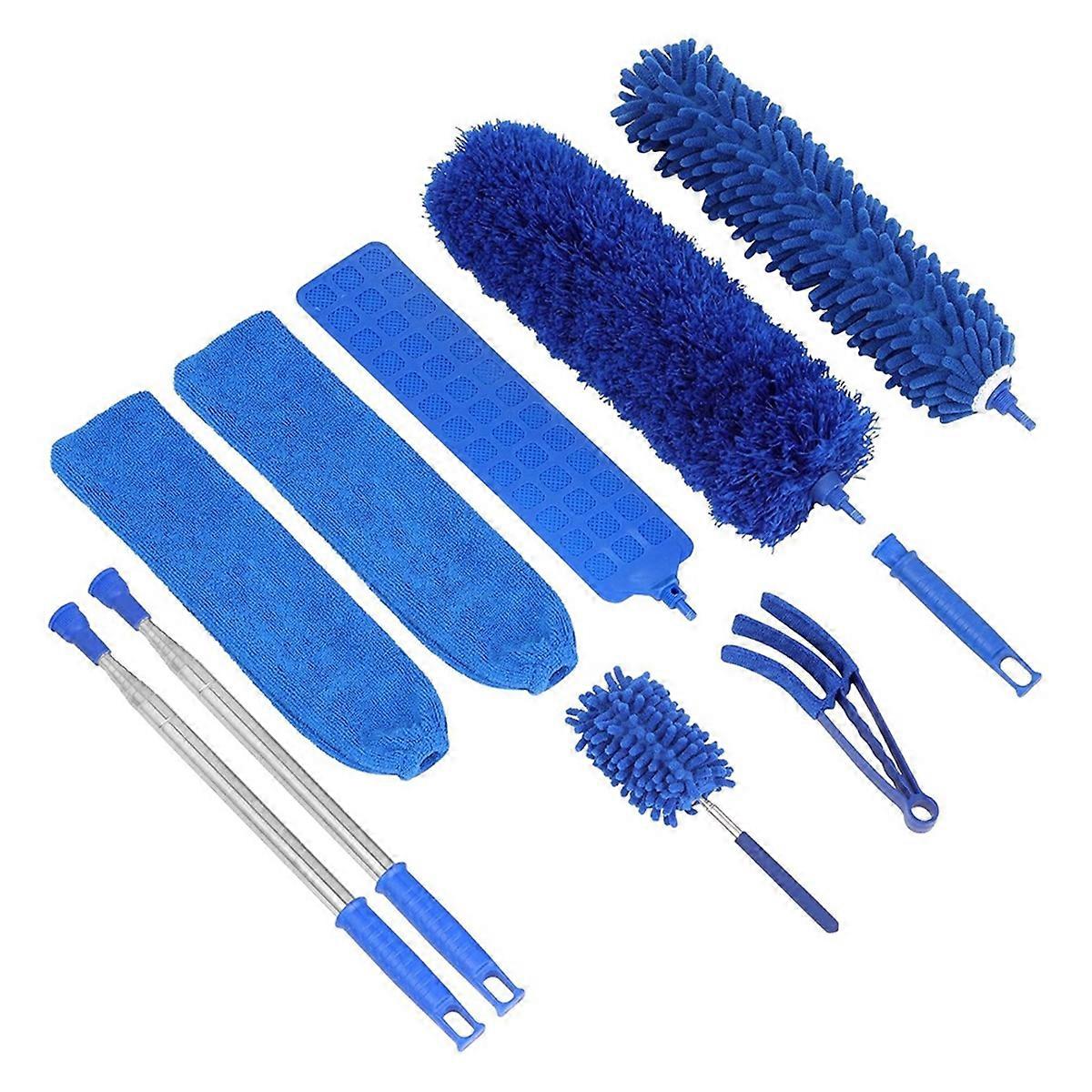 10 PCS Microfiber Cobweb Duster with Extension Pole , Washable Dusters for Ceiling Fan Bendable Fea