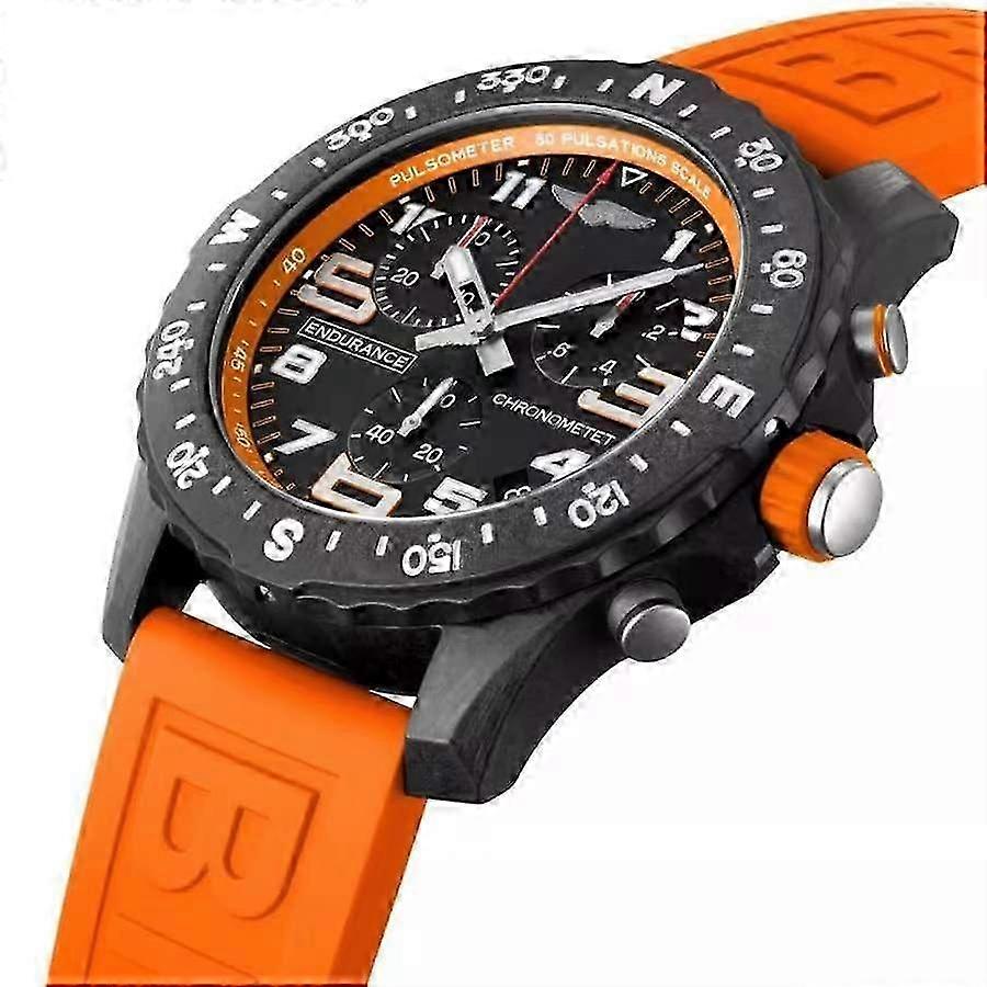 Chronograph Watch Men Quartz High-end Sports Wrist Watch Multi-function Six-pin Professional Men Watches