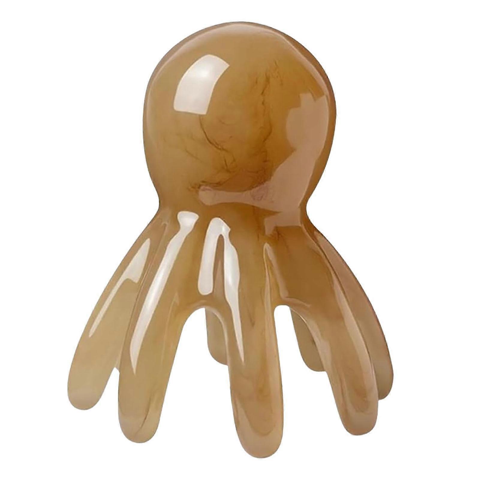 Guasha Facial Tools Scalp Relaxation Comb Eight-Pointed Head Comb Portable Head Massager Tentacle Head Comb