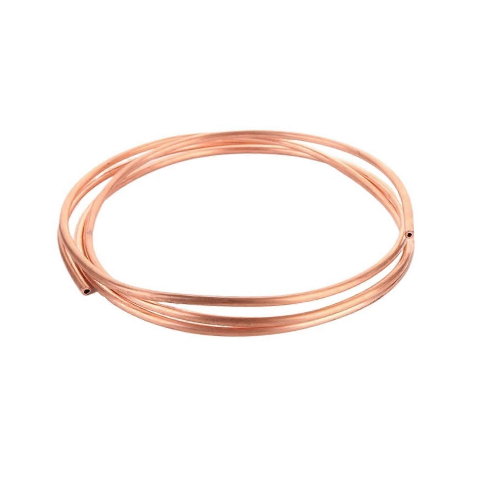 1 Meter Soft Copper Pipe Coil, Outer Diameter 2/3/4/5/6/8/9/10/12 mm, Pure Copper, Tubing, Air Conditioning, Refrigeration, DIY Craft (8mm x 1mm)