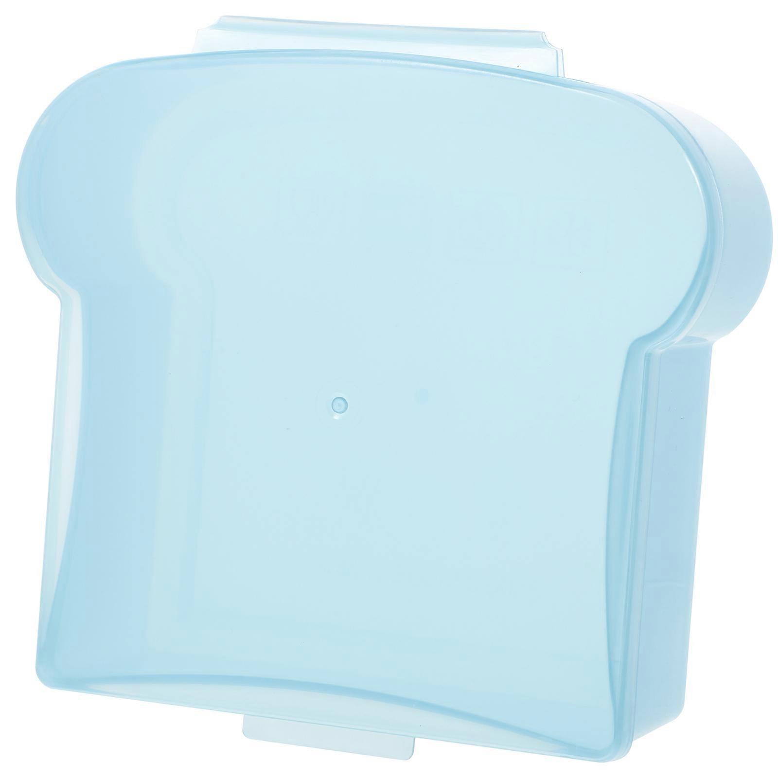 Divided Food Storage Container Picnic Food Container Portable Blue 1Set