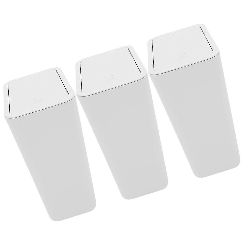 Kitchen Trash Can Garbage Cans With Lids Modern And Simple Style 3Pcs