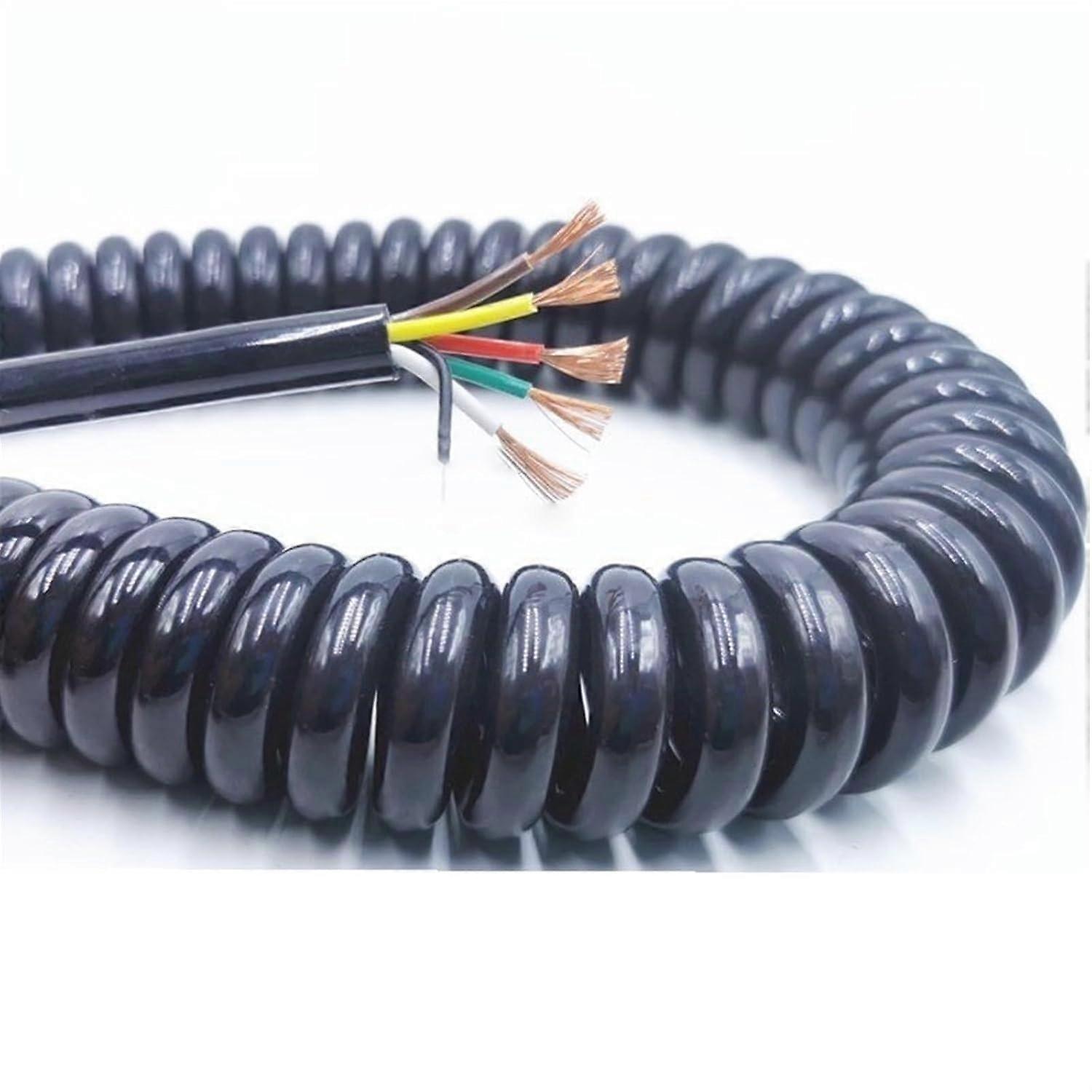 Feder Spiralkabel Spring Spiral Cable 6 Cores 1424 AWG (3.7m 15AWG)