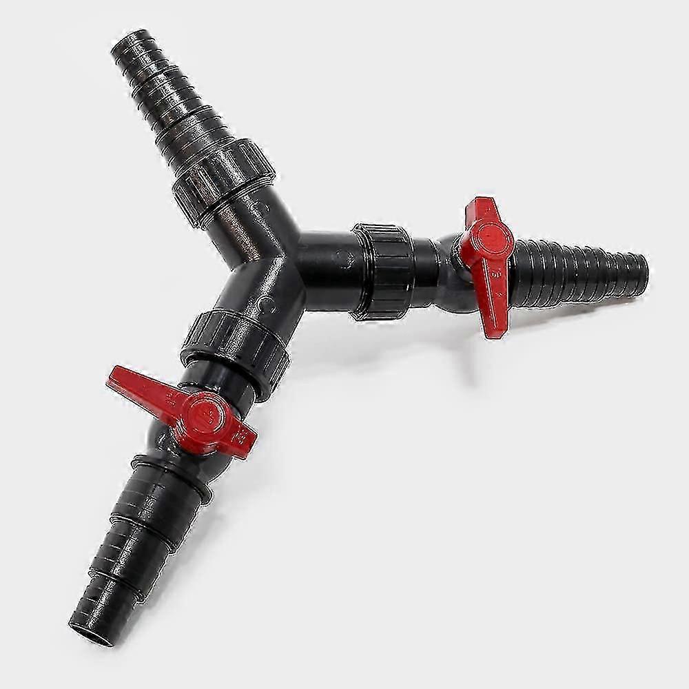 Y-الموزع 25/32/38mm خرطوم حوض (1 "/ 1 1/4" / 1 1/2") صمام الضبط