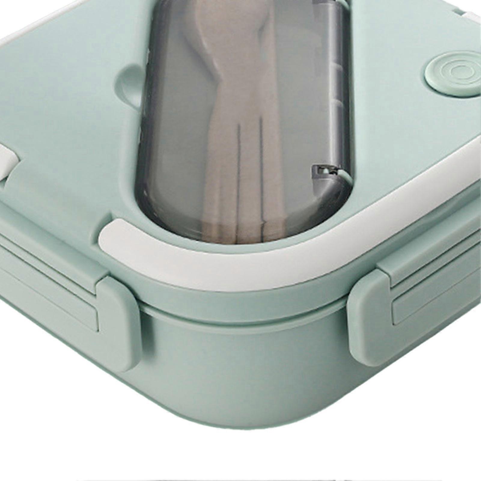 Isolierte auslaufsichere grüne Bento-Box 19x19x7cm Mikrowellengeeignet