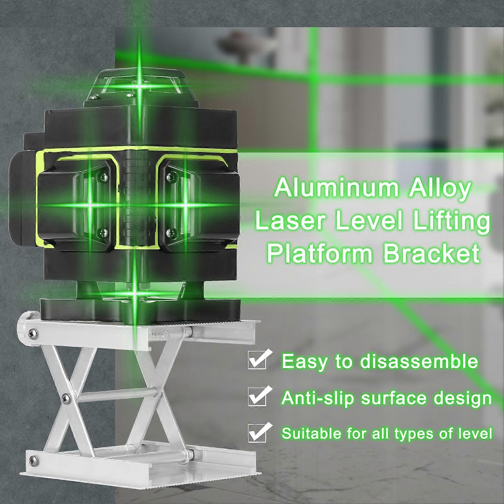 Aluminum Alloy Laser Level Lifting Platform Bracket Leveling Machine Lift Stand 62mm Height Adjustable
