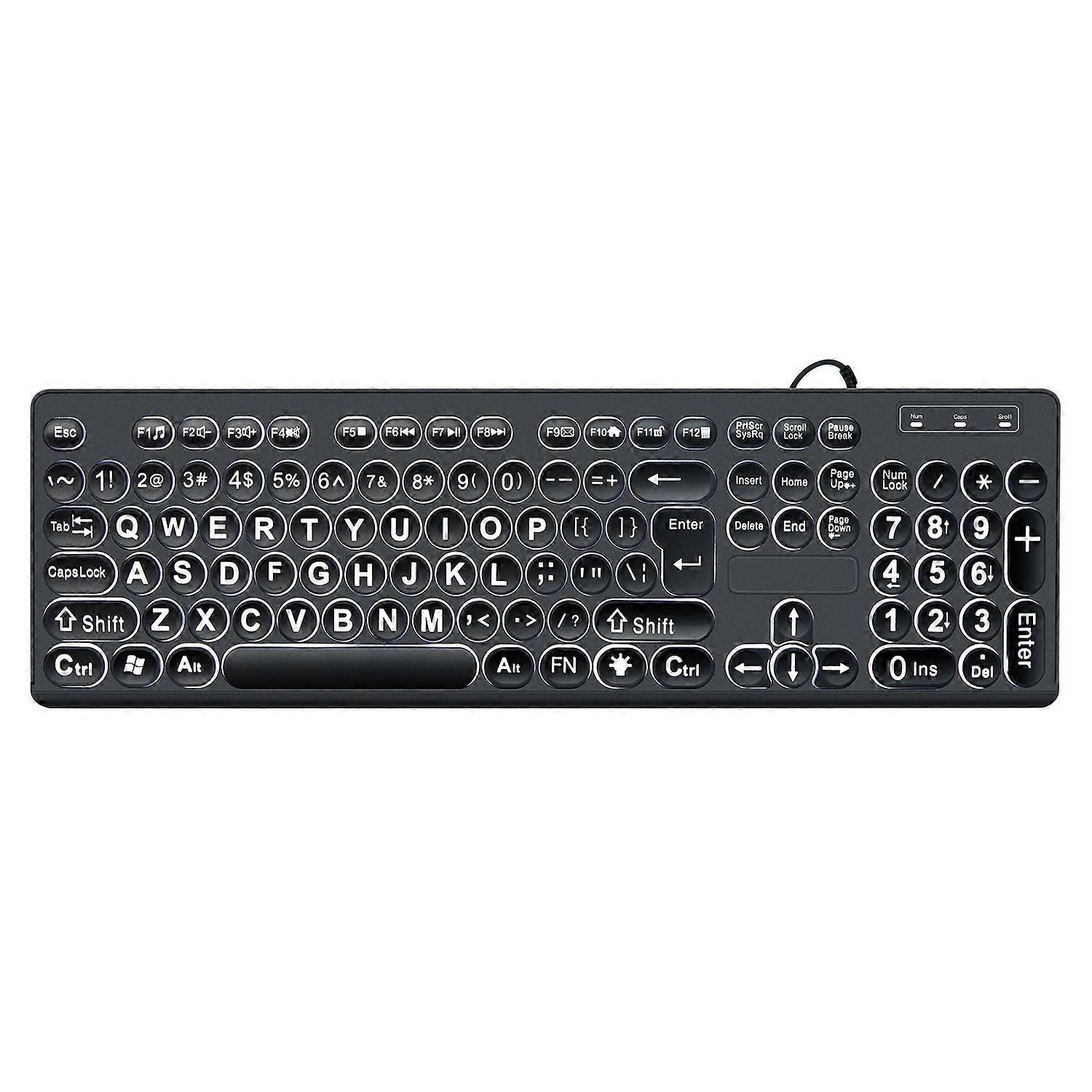 MC-K315 Large Characters Wired Blacklit Keyboard MC-K315