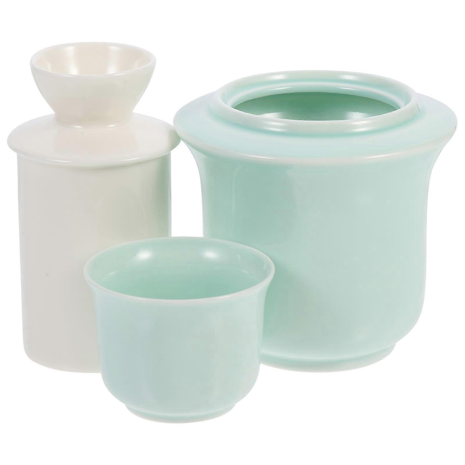 Heated Mug Chinese Minimalist Style Warming Liquor For General Users Ceramic 1Set