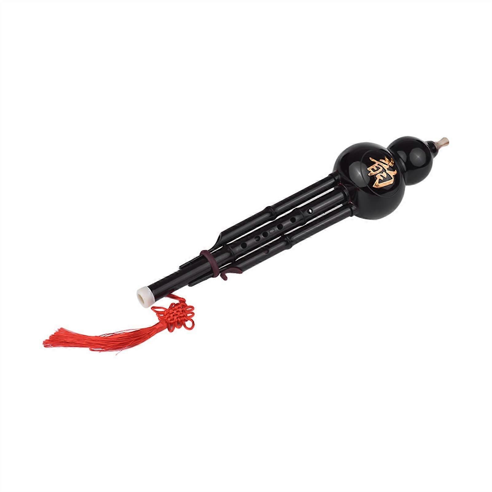 Gourd Flute Instrument Hulusi Cucurbit Flute Bottle Gourd CKey Resin Material With Carrying Case
