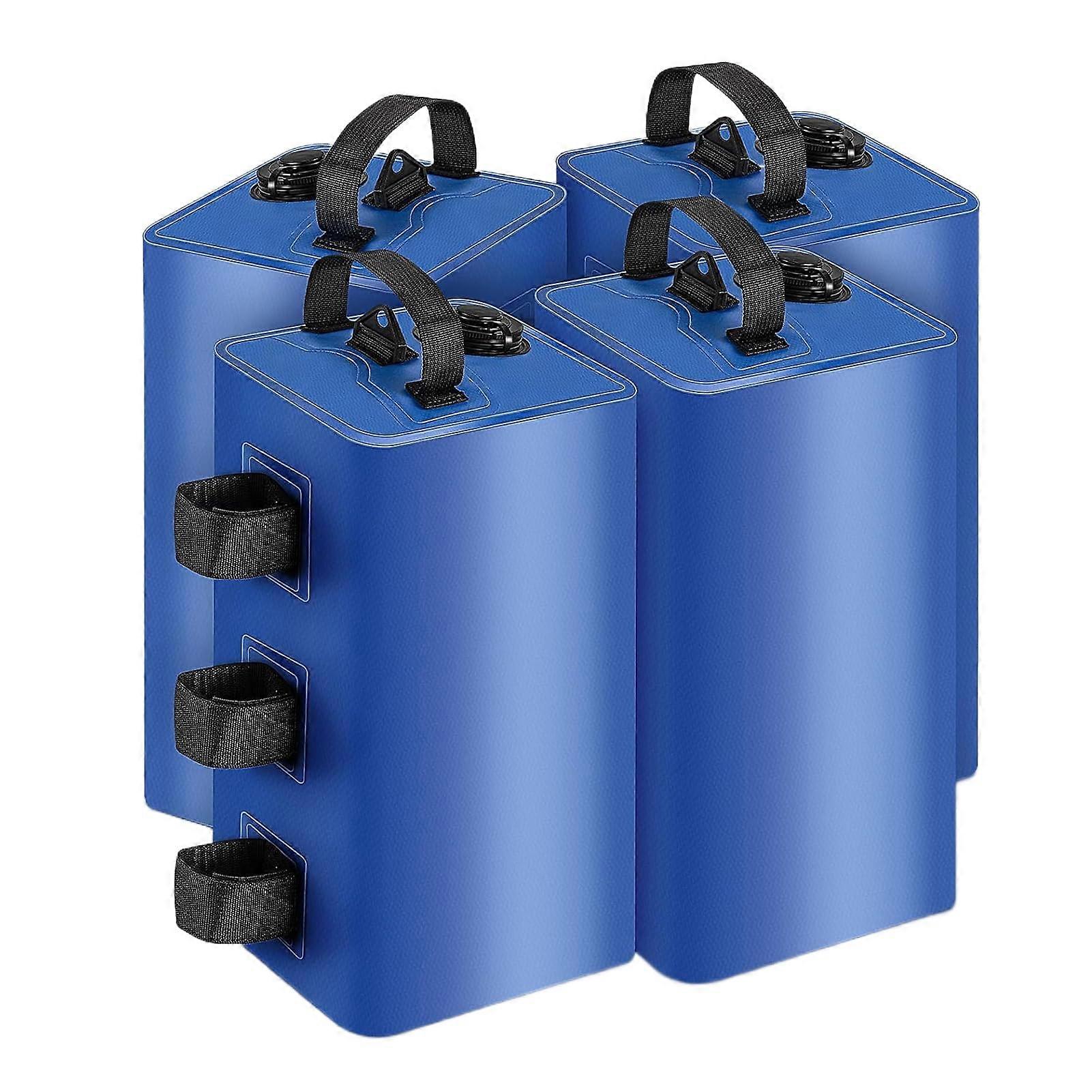 4 pieces lightweight and portable tipi weights for easy installation, awning tipi weights, 4piece set garden accessories, blue, 10L blue 10L