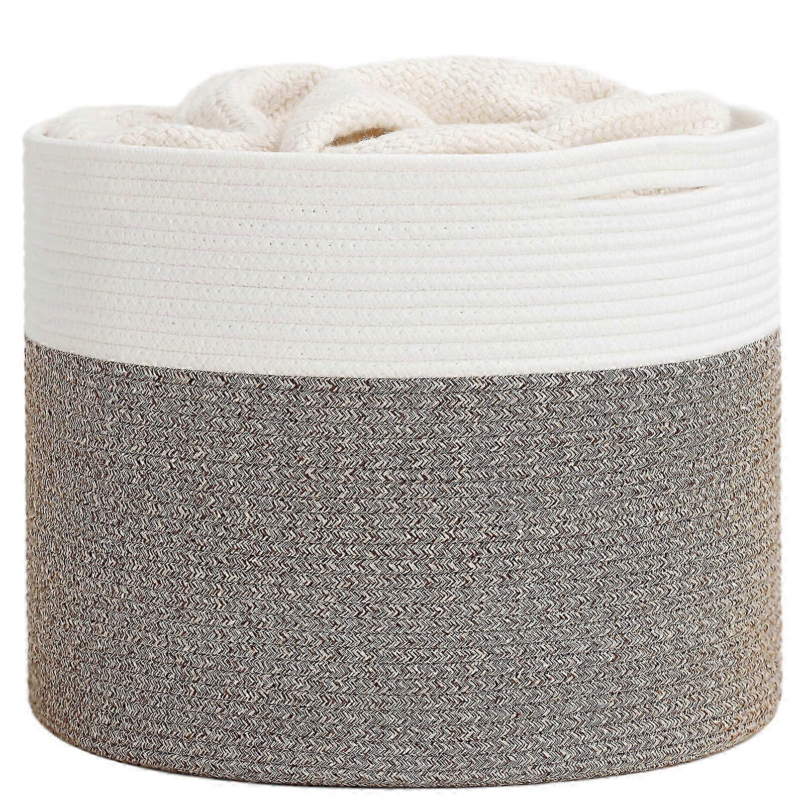Cotton Rope Laundry Basket 15.8x15.8x13.8 - Suitable for Laundry
