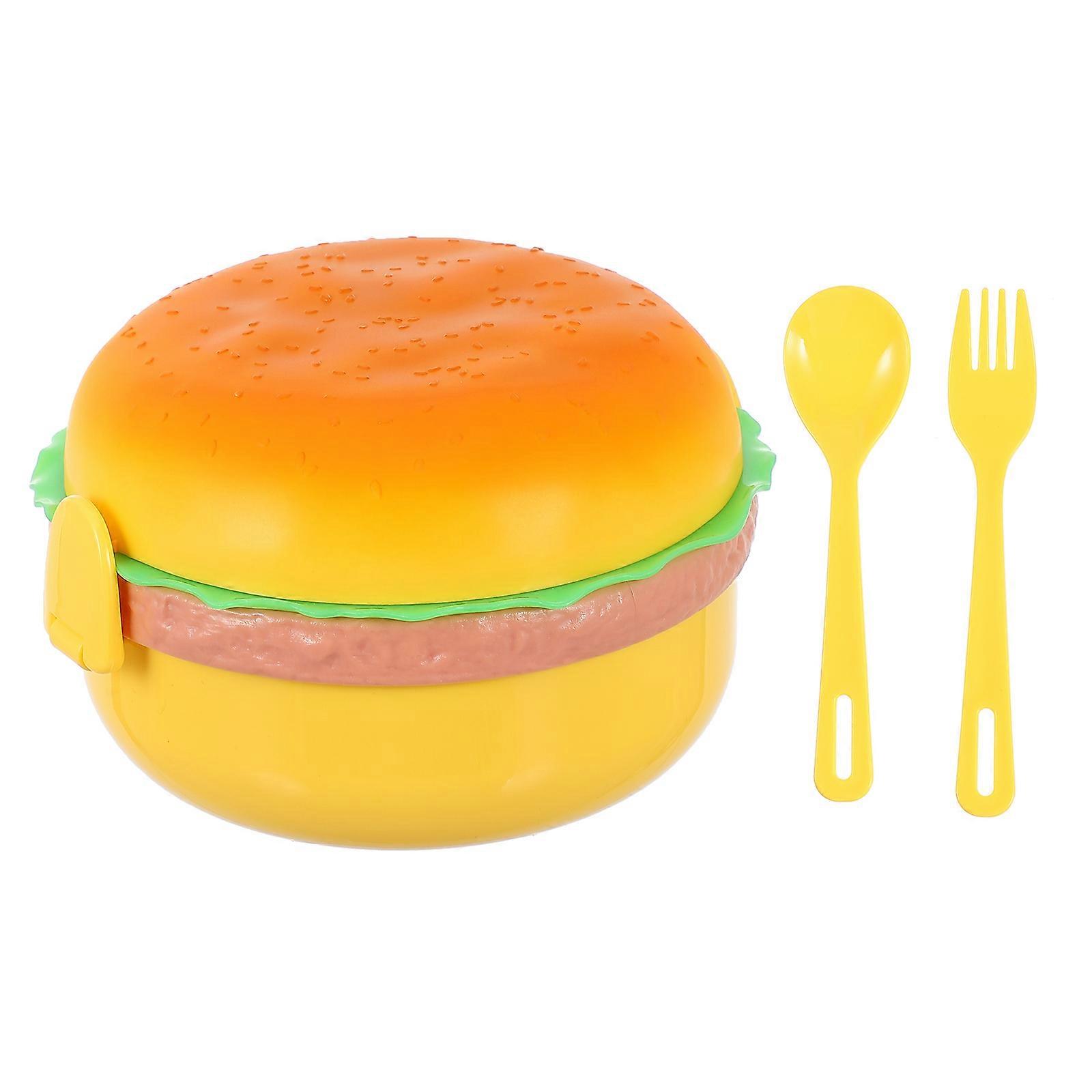 Bento Container For Adults Practical Design Round Shape 5.50X5.50X3.54Inch 1Pcs