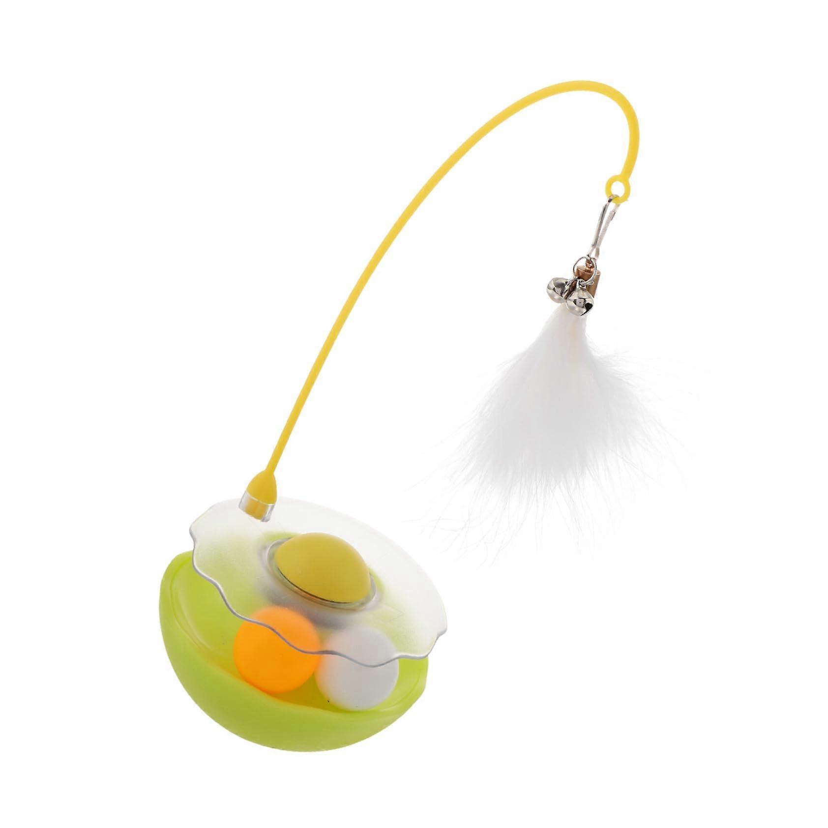 Rotating Plate for Cats, Interactive Cat Toy, Cat Teaser Wand, Teaser Sticks, Engages Cats, Plastic Construction