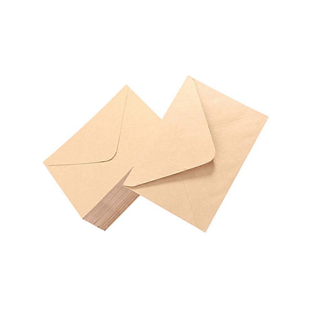 Beige Paper envelope for Card and Letters Storage Simple Elegant Design Fashionable Appearance Mini Size 50 Pieces